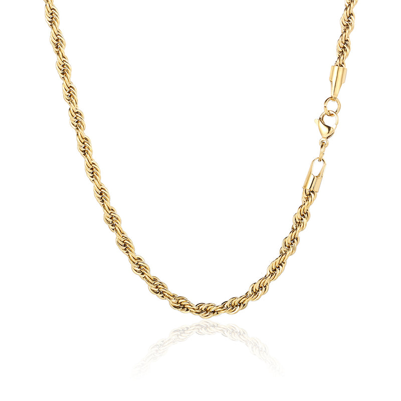 Verona Jewelers Sterling Silver Men's Diamond-Cut Rope Chain 3.3MM- Solid  925 Italian Necklace (3.3MM-16) | Amazon.com