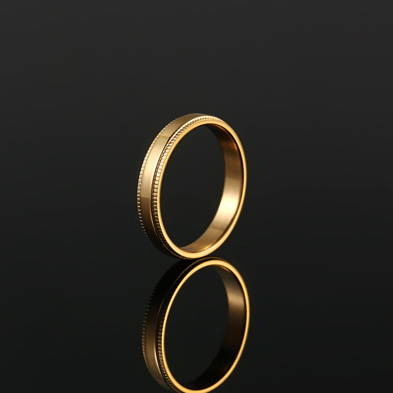 Mens Gold Band Ring - Minimalist Rings For Men By Twistedpendant