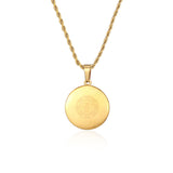 Men's Gold Maze Pendant Necklace - Men's Gold Necklace | Twistedpendant