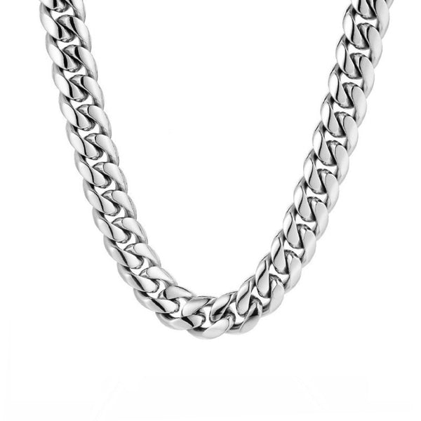 Silver Chunky Cuban Chain (12MM) - Statement Jewellery | Twistedpendant