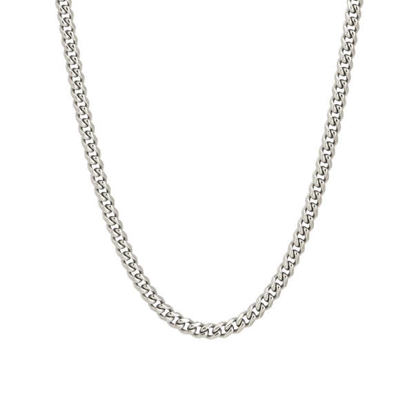 Mens Silver Cuban Chain (5MM) | Necklace Chains | - Twistedpendant