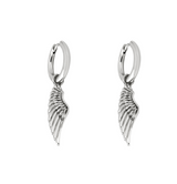 925 Silver Wing Mens | Dangle Earring - Twistedpendant