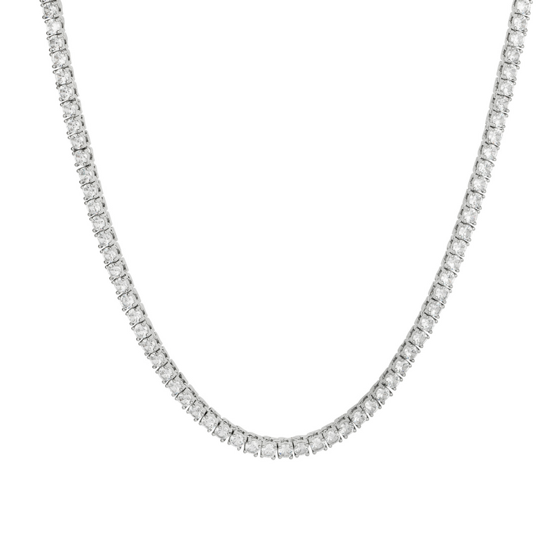 Silver Tennis Chain Necklace for Men - Tennis Chains | Twistedpendant