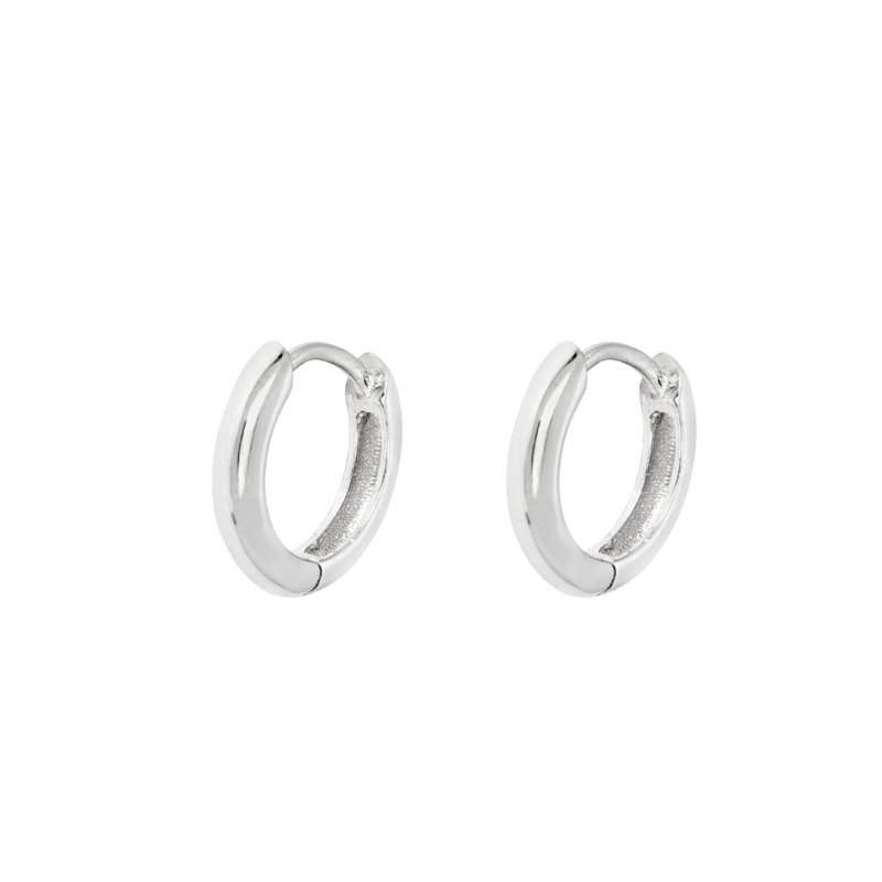 925 Sterling Silver Hoop Earrings | Mens Earrings - Twistedpendant