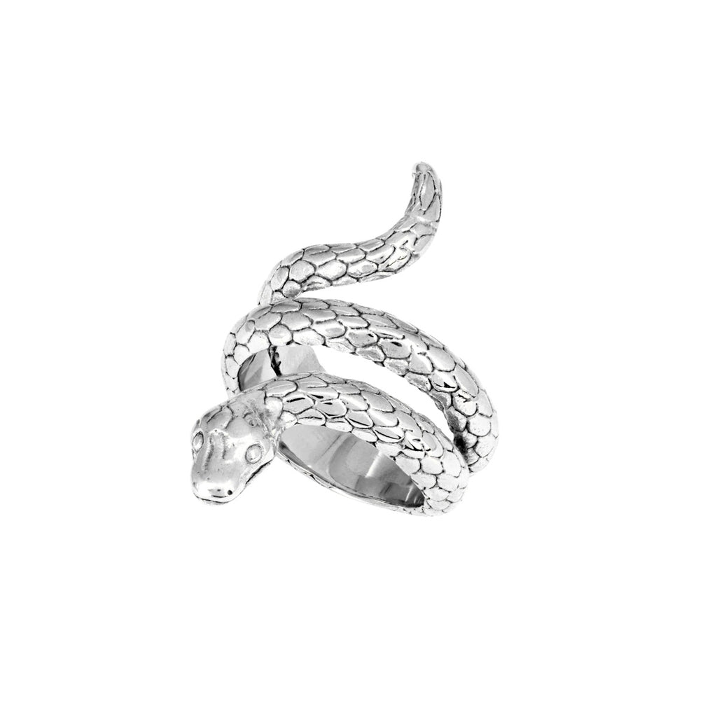 Stainless steel sales snake ring