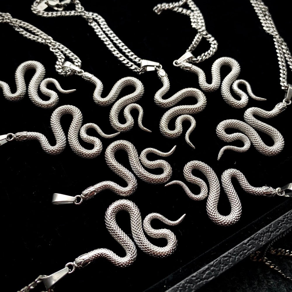 Mens Snake Pendant Necklace | Mens Necklaces | Twistedpendant