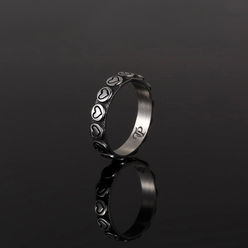 Gold Love Heart Ring - Valentines Jewellery Gifts By Twistedpendant