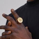 Men's Gold St George Ring - Buy Gold Sovereign Rings | Twistedpendant