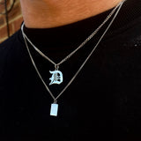 Mens Initial Necklace - 18K Gold Letter Necklace Gifts | Twistedpendant