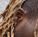 Mens Sterling Silver Hoop Earrings | Mens Hoop Earrings - Twistedpendant