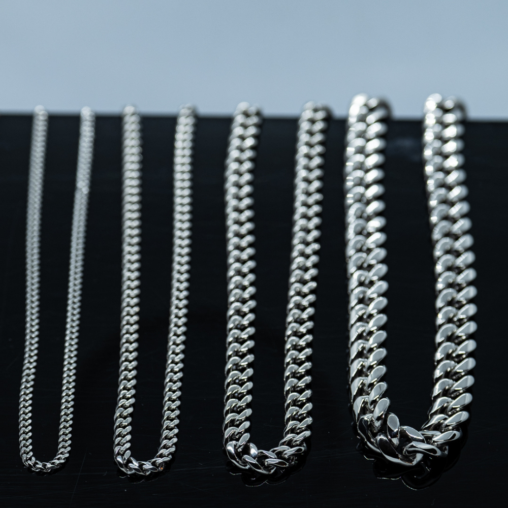 Silver Cuban Chains 16" - 26" - Cuban Link Chains | Twistedpendant